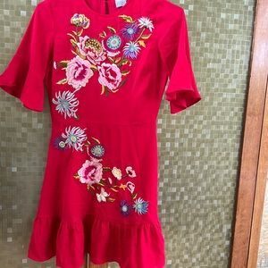 ASOS size 2 in red mini dress